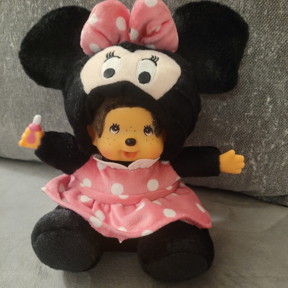 MONCHICHI Minnie-Style Plush Baby Doll inspire